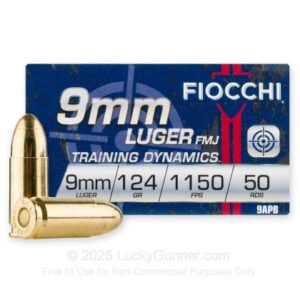 FOC Low Recoil Ammo 9mm – 124gr FMJ – 1000 Rounds Canada