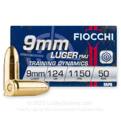 FOC Low Recoil Ammo 9mm – 124gr FMJ – 1000 Rounds Canada