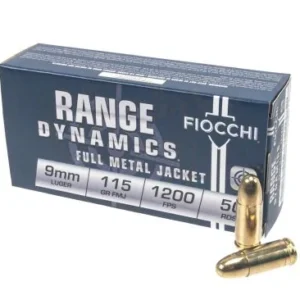 Fiocchi Ammunition 9mm – 115gr FMJ – 1000 Rounds Canada