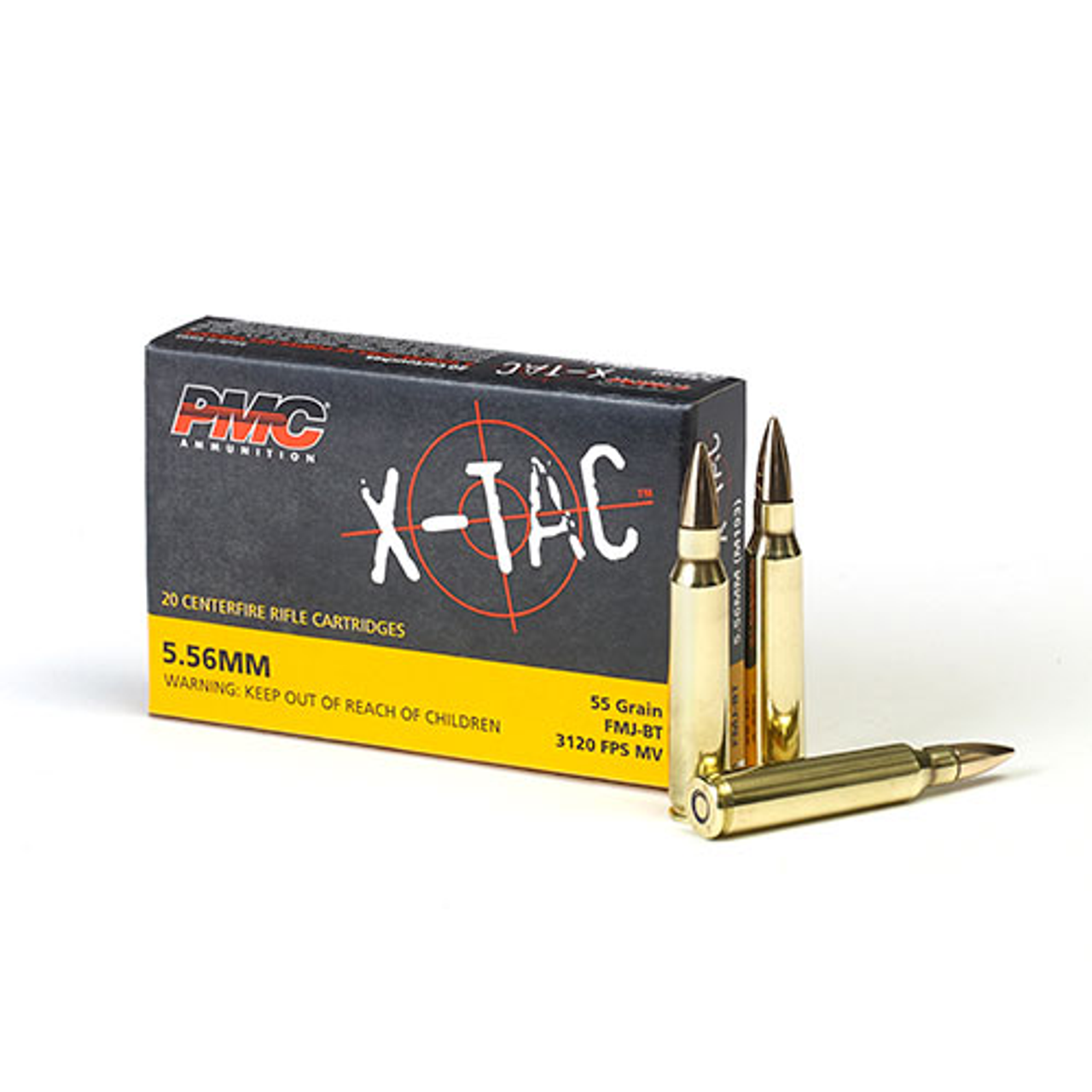 PMC X-TAC - 5.56 NATO, 55gr, FMJ, Case of 1,000 Canada