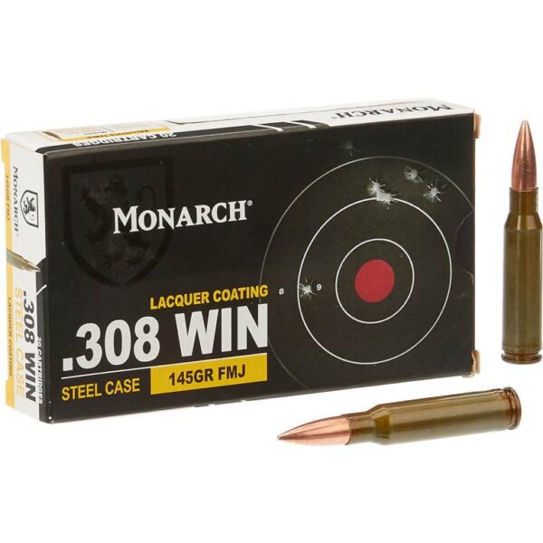 308 win ammo 175 GR FMJ Sierra Matchking 500 RDS