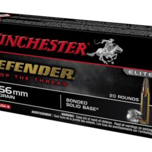 Winchester Defender Ammunition 5.56x45mm NATO 64 Grain Bonded Jacketed Hollow Point Box of 500