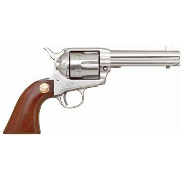 Cimarron Model ‘P’ Single Action Revolver .45 Long Colt 4.75″ Barrel 6 Rounds Stainless Steel Pre-War Walnut Grip MP4500