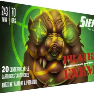 Sierra Prairie Enemy Ammunition 243 Winchester 70 Grain BlitzKing Polymer Tip Box of 500