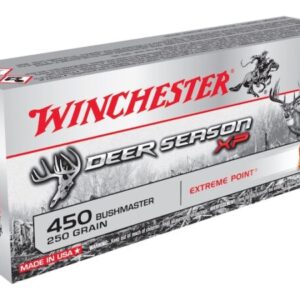 Winchester Deer Season XP Ammunition 450 Bushmaster 250 Grain Extreme Point Polymer Tip Box of 500