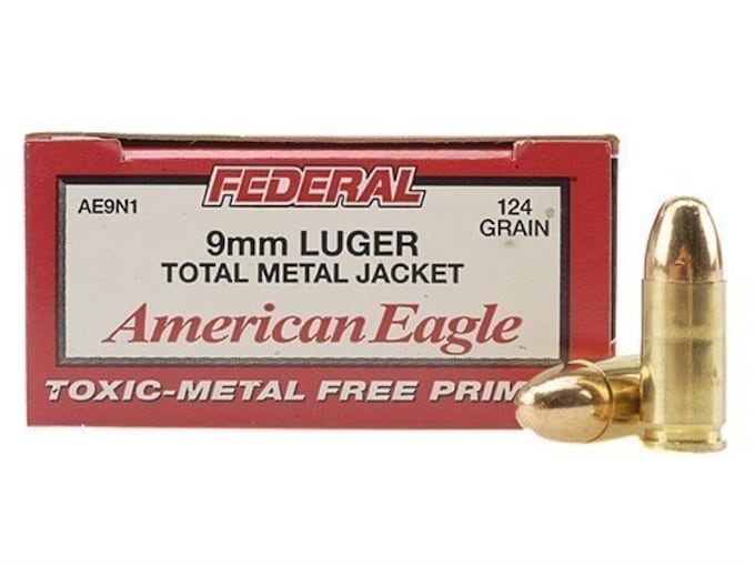 Federal American Eagle Ammunition 9mm Luger 124 Grain Canada