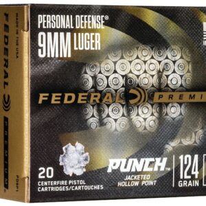 Federal Premium Personal Defense Punch Ammunition 9mm Luger 124 Grain Jacketed Canada